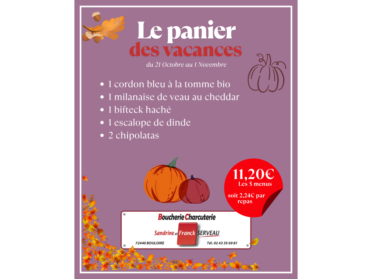 Le panier des vacances Le panier des vacances